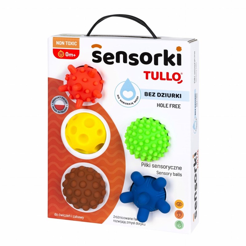 Sensory balls without holes TULLO 5 pcs Sensory balls without holes TULLO 5 pcs