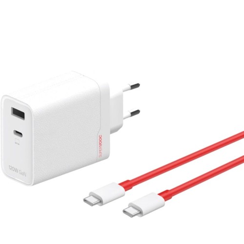 OnePlus Charger SUPERVOOC 120W 2 Ports with Cable White OnePlus Charger SUPERVOOC 120W 2 Ports with Cable White