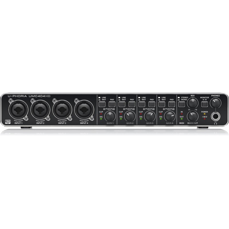 Behringer UMC404HD recording audio interface