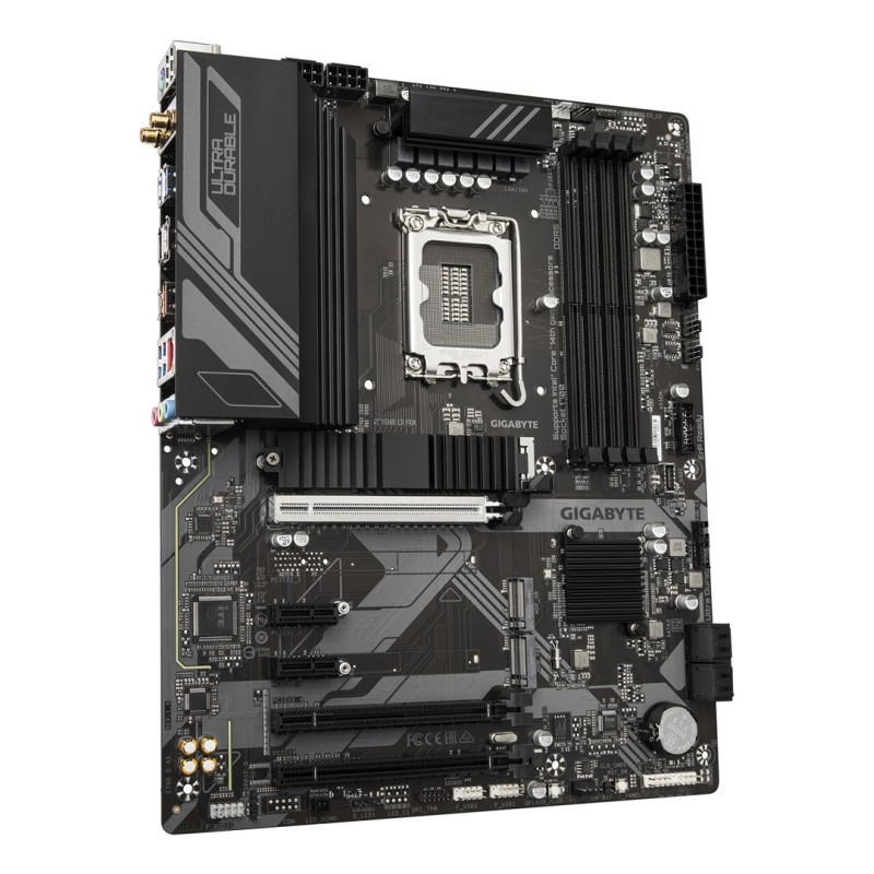 GIGABYTE Z790 D AX Motherboard - Supports Intel Core 14th Gen CPUs, 12+1+1 Phases Digital VRM, up to 7600MHz DDR5 (OC), 3xPCIe 4.0 M.2, Wi-Fi 6E, 2.5GbE LAN, USB 3.2 Gen 2 GIGABYTE Z790 D AX Motherboard - Supports Intel Core 14th Gen CPUs, 12+1+1 Phases Digital VRM, up to 7600MHz DDR5 (OC), 3xPCIe 4.0 M.2, Wi-Fi 6E, 2.5GbE LAN, USB 3.2 Gen 2