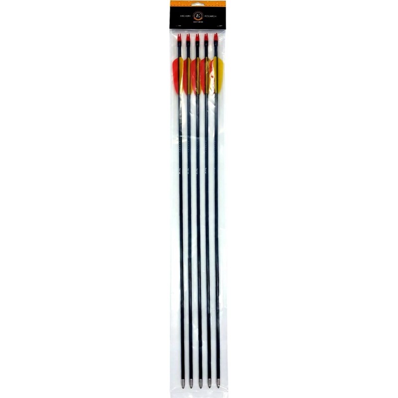 Poe Lang 28’ fibreglass arrows - set of 5 (D-055-B3)