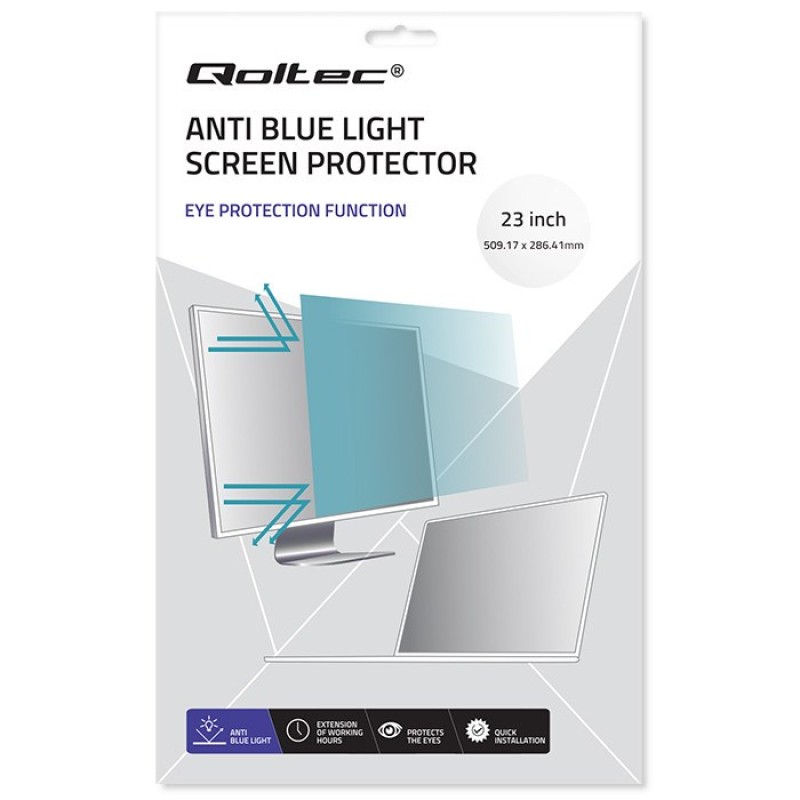 Qoltec Blue Light Filter 23 Qoltec Blue Light Filter 23