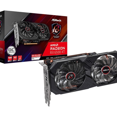 Asrock RX 6500XT Phantom Gaming 8GO graphics card Asrock RX 6500XT Phantom Gaming 8GO graphics card