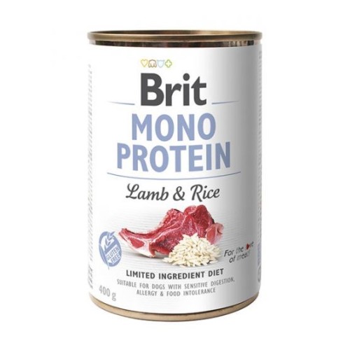 BRIT MONO PROTEIN Wet dog food Lamb with rice 400 g BRIT MONO PROTEIN Wet dog food Lamb with rice 400 g