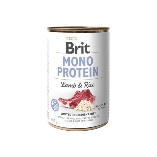 BRIT MONO PROTEIN Wet dog food Lamb with rice 400 g BRIT MONO PROTEIN Wet dog food Lamb with rice 400 g