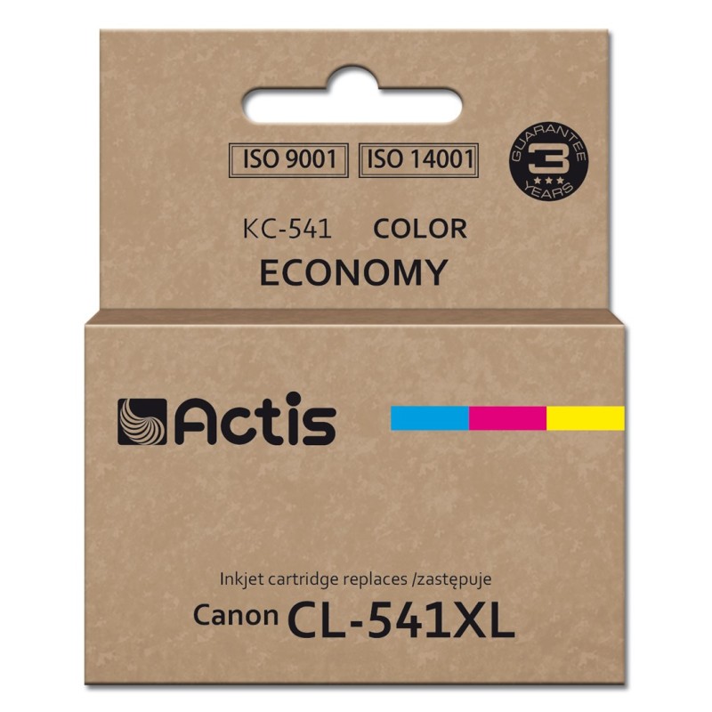 Actis KC-541 ink for Canon printer (replacement CL-541XL) Supreme, 18 ml, blue, yellow, red Actis KC-541 ink for Canon printer (replacement CL-541XL) Supreme, 18 ml, blue, yellow, red