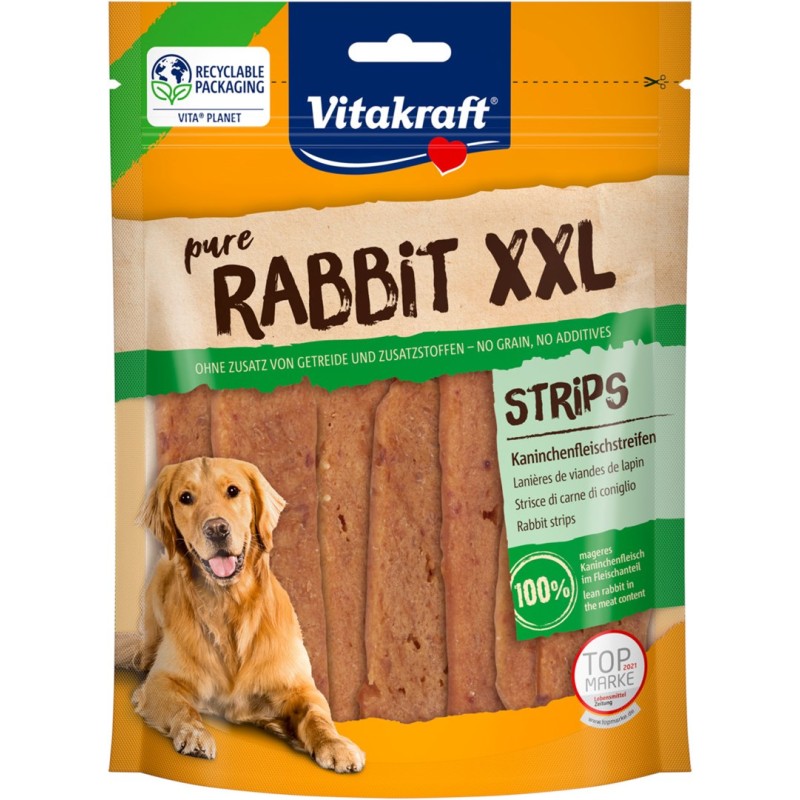 VITAKRAFT Pure Rabbit Strips - dog treat - 250 g VITAKRAFT Pure Rabbit Strips - dog treat - 250 g
