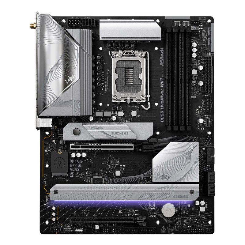 Asrock B860 LiveMixer WiFi Intel B860 LGA 1851 (Socket V1) ATX Asrock B860 LiveMixer WiFi Intel B860 LGA 1851 (Socket V1) ATX