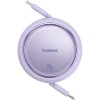 Baseus Free2Pull Expandable USB C to iP Ligtning fast charging cable 1 m 20 W Purple