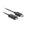 Lanberg CA-DPHD-11CC-0010-BK cable gender changer DisplayPort HDMI Black Lanberg CA-DPHD-11CC-0010-BK cable gender changer DisplayPort HDMI Black