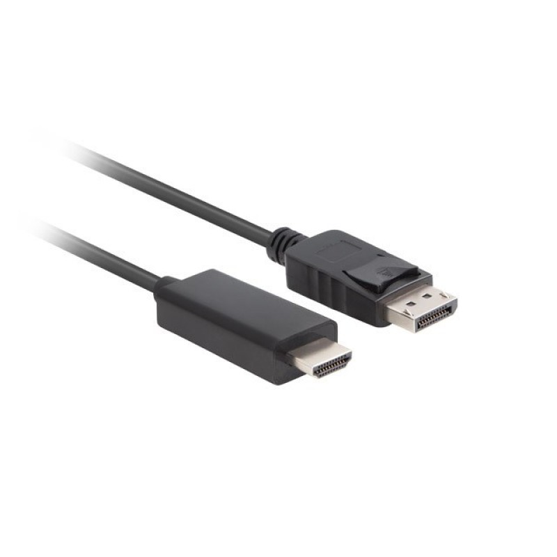 Lanberg CA-DPHD-11CC-0010-BK cable gender changer DisplayPort HDMI Black Lanberg CA-DPHD-11CC-0010-BK cable gender changer DisplayPort HDMI Black