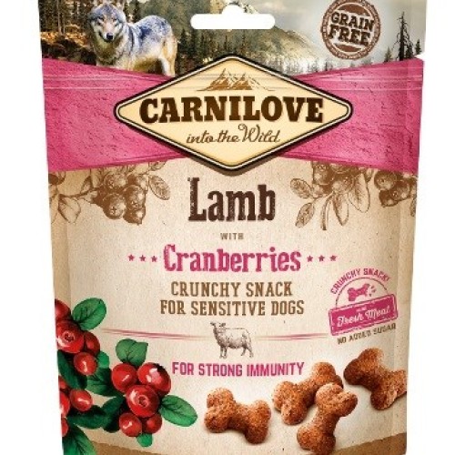 CARNILOVE Fresh Crunchy Lamb+Cranberry dog treat - 200 g CARNILOVE Fresh Crunchy Lamb+Cranberry dog treat - 200 g