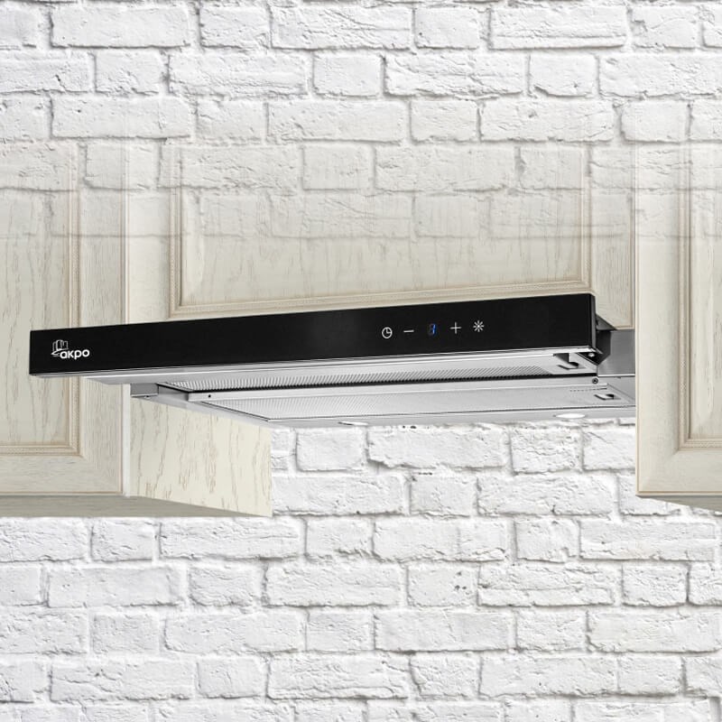 Akpo WK-7 Light Glass Touch 60 Under-cabinet cooker hood Black, Inox Akpo WK-7 Light Glass Touch 60 Under-cabinet cooker hood Black, Inox