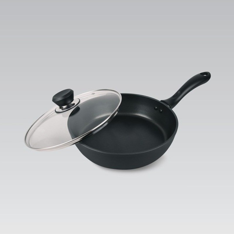 Maestro MR-1205-28 Frying pan with lid, 28 cm, black