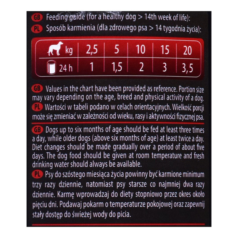 DOLINA NOTECI Piper Junior beef hearts with carrot - Wet dog food - 400 g DOLINA NOTECI Piper Junior beef hearts with carrot - Wet dog food - 400 g