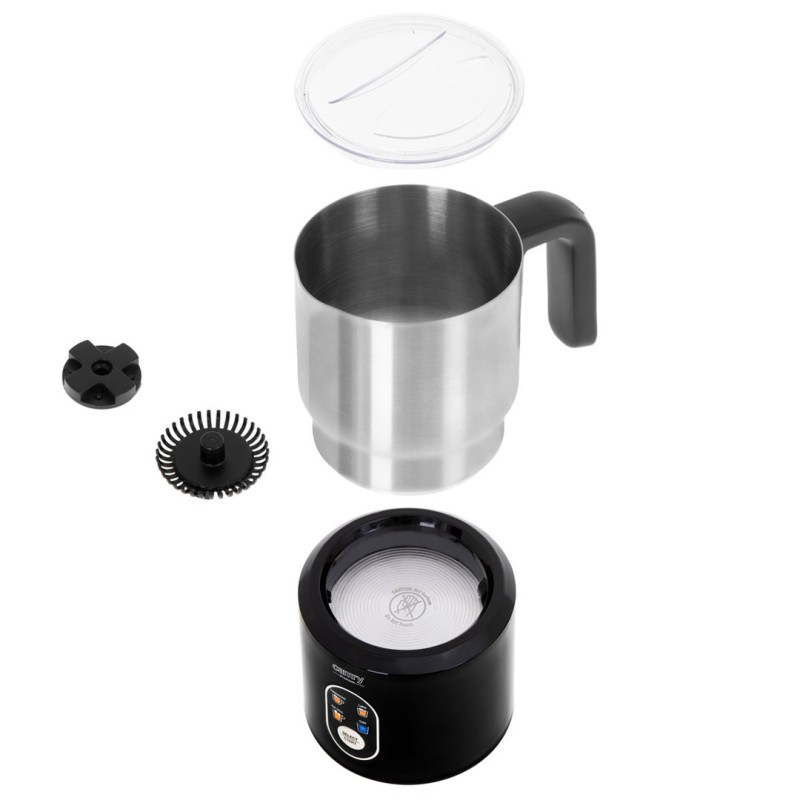 CAMRY CR 4498 automatic milk frother black, silver CAMRY CR 4498 automatic milk frother black, silver