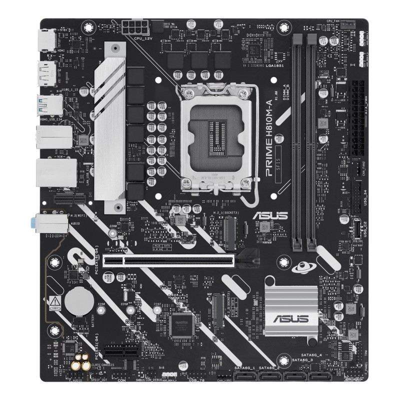 ASUS PRIME H810M-A-CSM Intel H810 LGA 1851 (Socket V1) micro ATX ASUS PRIME H810M-A-CSM Intel H810 LGA 1851 (Socket V1) micro ATX