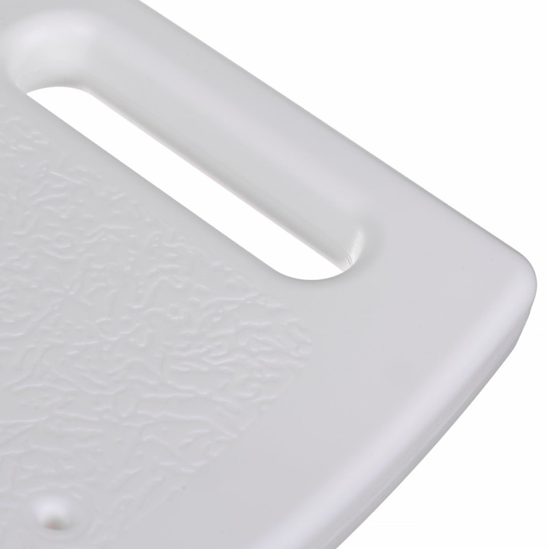 Rectangular shower stool with height adjustment Rectangular shower stool with height adjustment