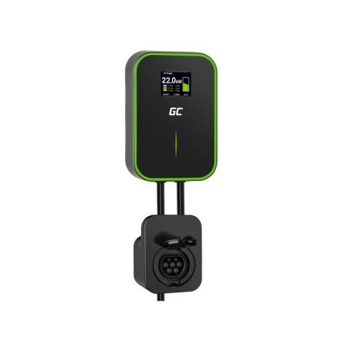 GREEN CELL WALLBOX EV POWERBOX 22KW WITH SOCKET & RFID GREEN CELL WALLBOX EV POWERBOX 22KW WITH SOCKET & RFID