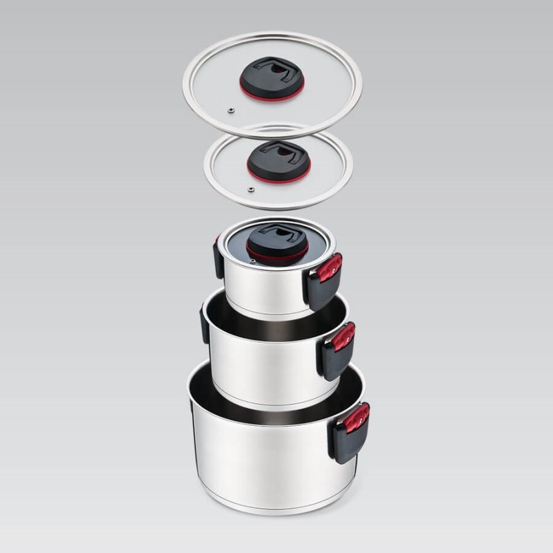 Maestro MR-3530-6 Pots set with folding handles 6 pieces Maestro MR-3530-6 Pots set with folding handles 6 pieces