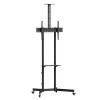 Maclean TV stand / cart, camera shelf, on wheels, 37-70
