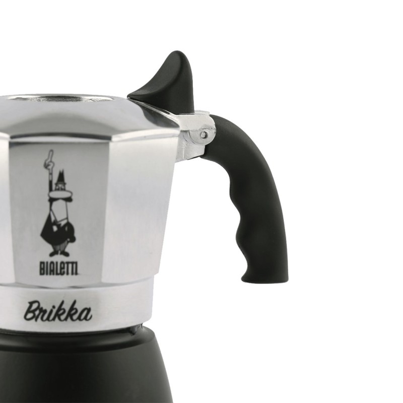 Bialetti Brikka Moka pot 0.1 L Black, Stainless steel