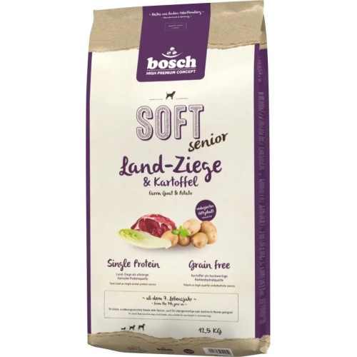 BOSCH Soft Senior Goat & Potato - dry dog food - 12,5 kg BOSCH Soft Senior Goat & Potato - dry dog food - 12,5 kg