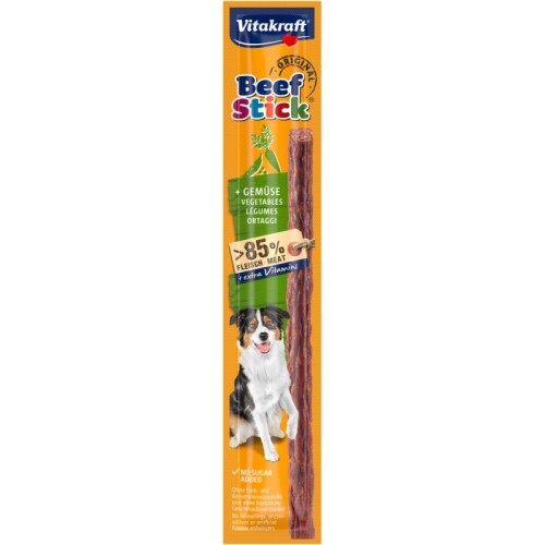 VITAKRAFT Beef Stick Vegetables - dog treat - 12g VITAKRAFT Beef Stick Vegetables - dog treat - 12g