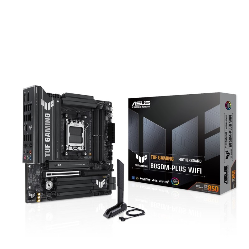 ASUS TUF GAMING B850M-PLUS WIFI AMD B850 Socket AM5 micro ATX ASUS TUF GAMING B850M-PLUS WIFI AMD B850 Socket AM5 micro ATX