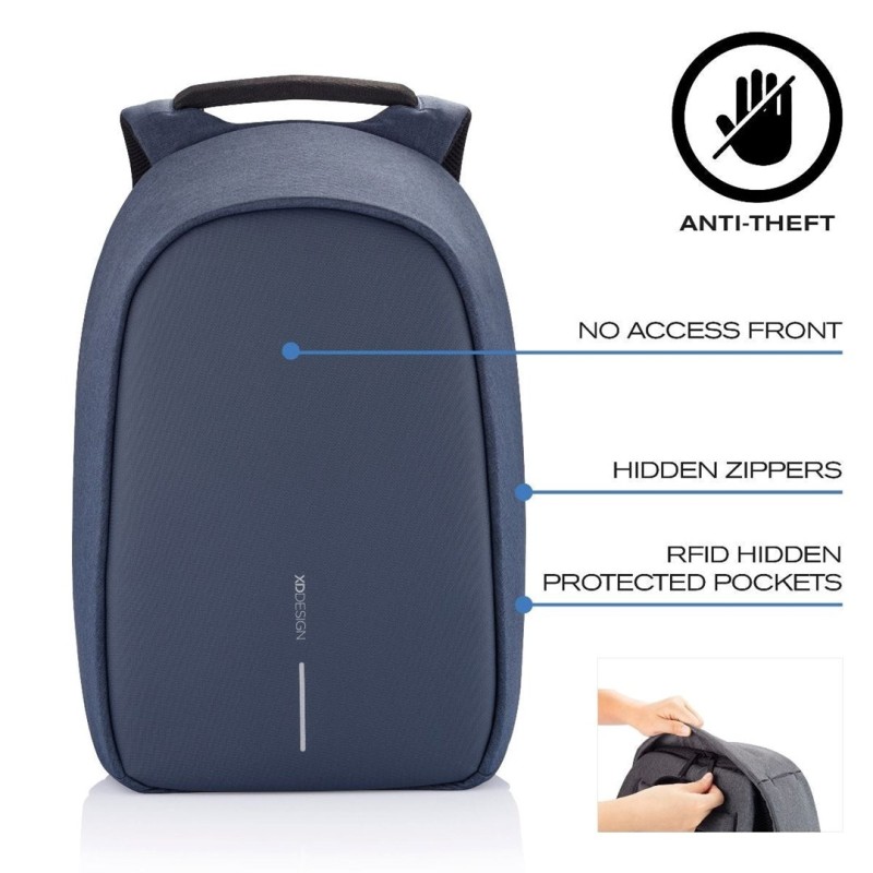 XD DESIGN ANTI-THEFT BACKPACK BOBBY HERO XL NAVY P/N: P705.715 XD DESIGN ANTI-THEFT BACKPACK BOBBY HERO XL NAVY P/N: P705.715