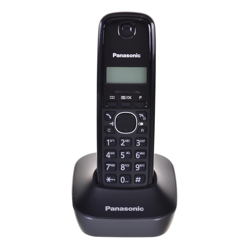 Panasonic KX-TG1611 telephone DECT telephone Black Caller ID Panasonic KX-TG1611 telephone DECT telephone Black Caller ID