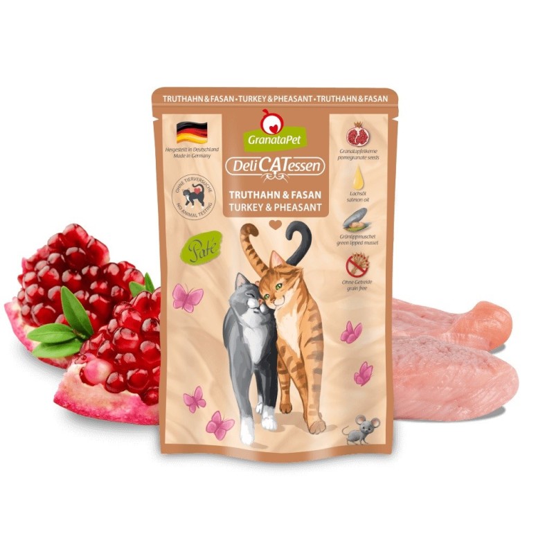 GRANATAPET DeliCATessen Turkey and pheasant - wet cat food - 85g GRANATAPET DeliCATessen Turkey and pheasant - wet cat food - 85g