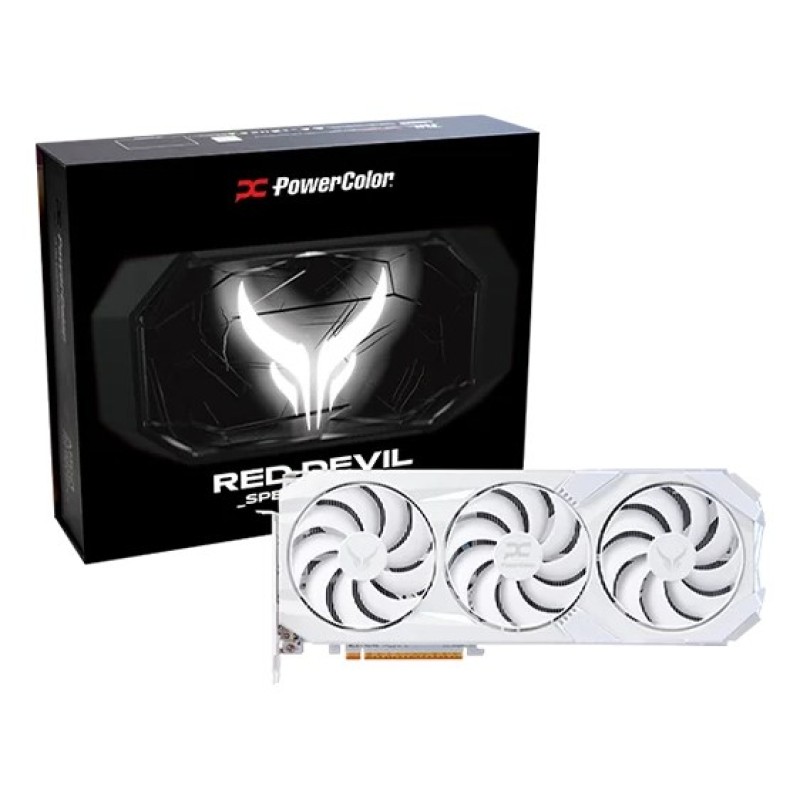 PowerColor Red Devil Radeon RX 9070 XT Spectral White AMD 16 GB GDDR6 PowerColor Red Devil Radeon RX 9070 XT Spectral White AMD 16 GB GDDR6