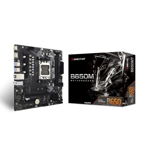 Biostar B650MT motherboard AMD B650 Socket AM5 micro ATX Biostar B650MT motherboard AMD B650 Socket AM5 micro ATX