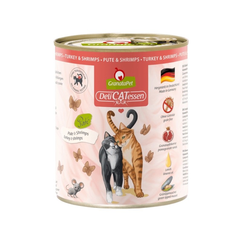 GranataPet DeliCatessen indyk i krewetki karma mokra dla kota 800g GranataPet DeliCatessen indyk i krewetki karma mokra dla kota 800g
