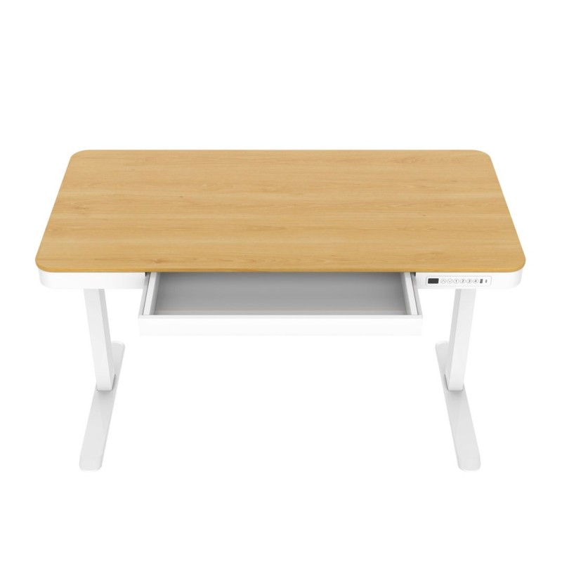 ACTIVEJET desk with electric height adjustment 140x70 ET119W-C white/oak ACTIVEJET desk with electric height adjustment 140x70 ET119W-C white/oak