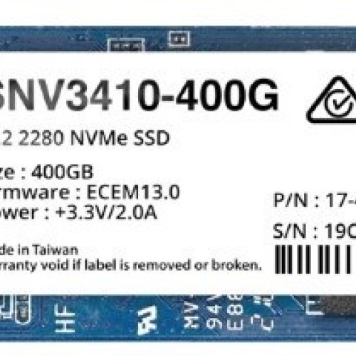 Synology SNV3410 400 GB M.2 PCI Express 3.0 NVMe