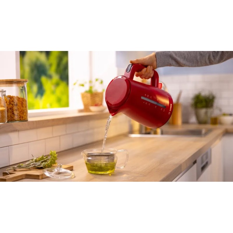 Bosch TWK3M124 electric kettle 1.7 L 2400 W Red Bosch TWK3M124 electric kettle 1.7 L 2400 W Red