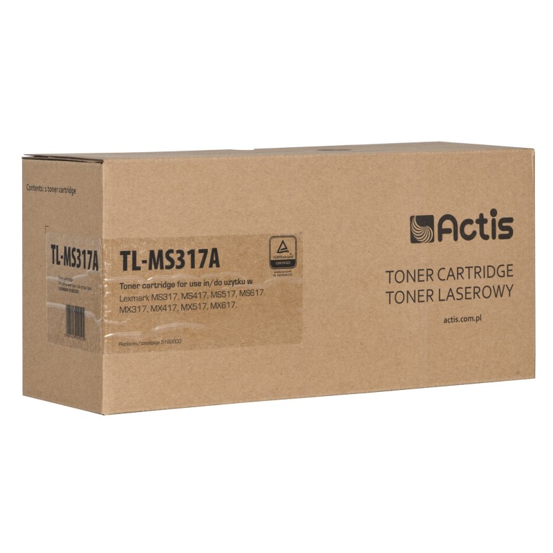 Actis TL-MS317A toner (replacement for Lexmark 51B2000; Standard; 2500 pages; black)