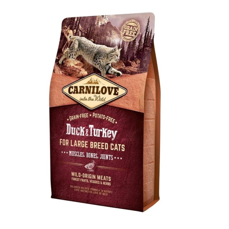 CARNILOVE Cat Large Breed Duck and turkey - dry cat food - 2kg