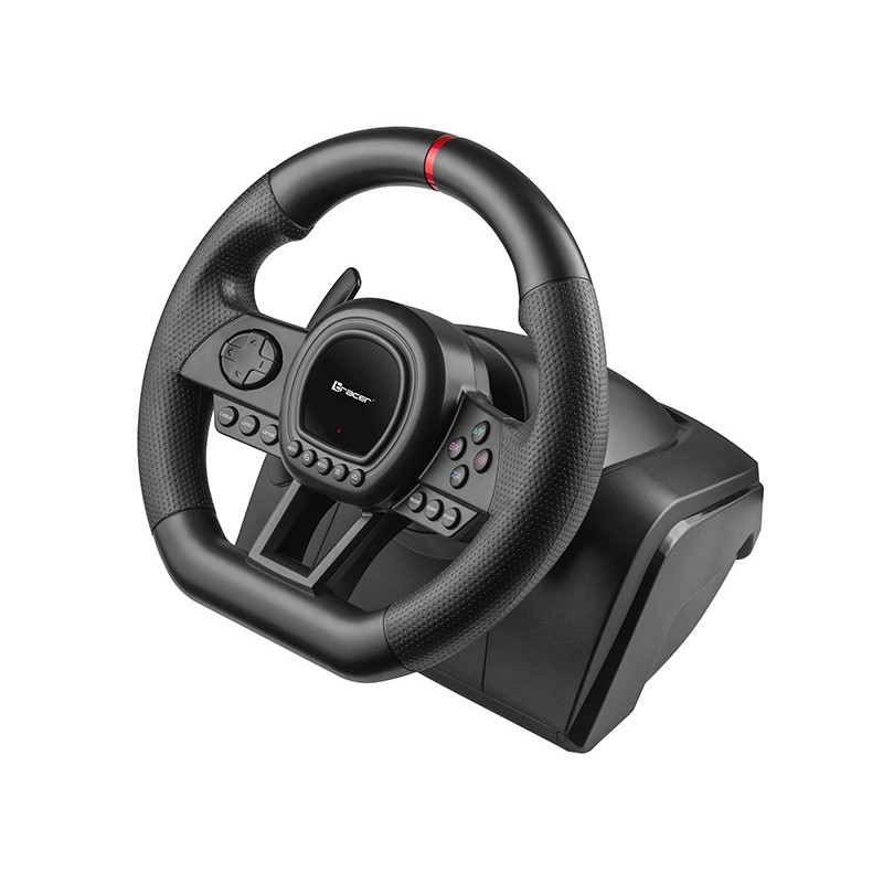 Tracer TRAJOY47345 Gaming Controller Black Steering Wheel + Pedals PlayStation 4, PlayStation 3, Xbox One, Xbox 360, Switch, PC Tracer TRAJOY47345 Gaming Controller Black Steering Wheel + Pedals PlayStation 4, PlayStation 3, Xbox One, Xbox 360, Switch, PC