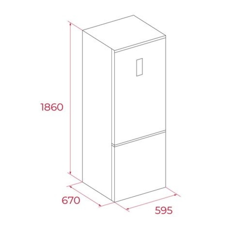 Teka RBF 54650 SS Fridge-freezer Total No Frost 401 L stainless steel Teka RBF 54650 SS Fridge-freezer Total No Frost 401 L stainless steel