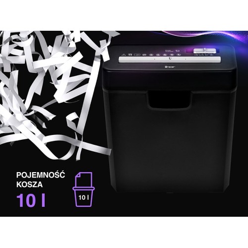 Tracer EDGY10L Paper Shredder Black