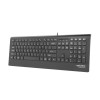 Natec Multimedia Keyboard BARRACUDA slim USB, US layout, black Natec Multimedia Keyboard BARRACUDA slim USB, US layout, black