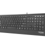Natec Multimedia Keyboard BARRACUDA slim USB, US layout, black