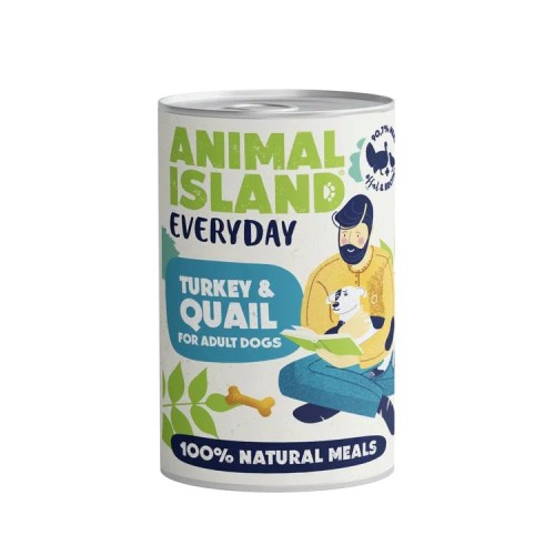 ANIMAL ISLAND Everyday Turkey and quail - wet dog food - 400g ANIMAL ISLAND Everyday Turkey and quail - wet dog food - 400g