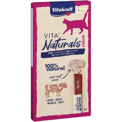 VITAKRAFT VITA NATURALS Liquid beef - cat treat - 5x15 g VITAKRAFT VITA NATURALS Liquid beef - cat treat - 5x15 g
