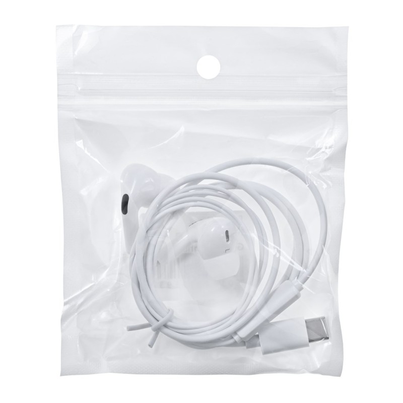 Activejet Wired Headphones Type C White