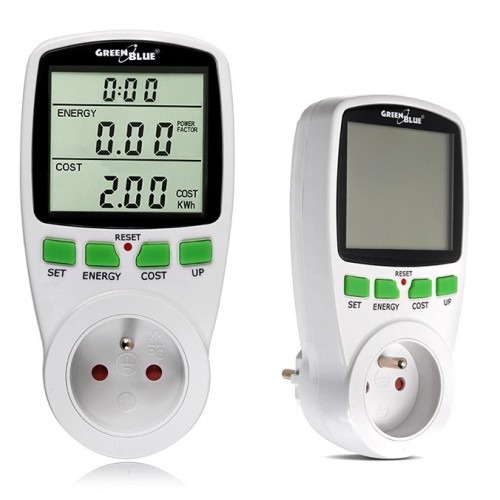 Greenblue GB202 wattmeter White 0 - 9999 W Built-in display LCD