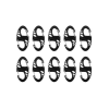Mil-Tec S-Hook snap hook set - Black Mil-Tec S-Hook snap hook set - Black